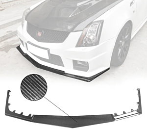 Ikon Motorsports Style Front Bumper Lip Carbon Fiber (09-15 Cadillac CTS V)