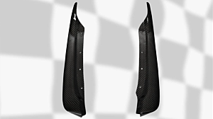 C7 Carbon Carbon Fiber Rear Fender – Rear Section Mudflaps (C6 Corvette)