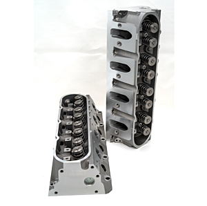 Texas Speed Brawler LS6 Style CNC Ported Cylinder Heads w/ TSP .660" Spring Kit and Titanium Retainers