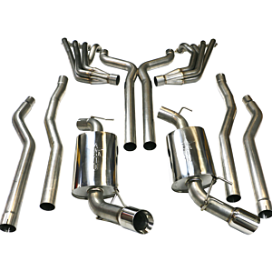Texas Speed 10-15 Camaro SS Long Tube Exhaust System, 1-7/8" Stainless Steel Headers, Off-Road X-Pipe, Exhaust Manifold Gaskets w/O2 ext
