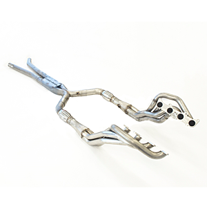 Texas Speed 2015+ Mustang 5.0L Long Tube Headers & 3" Catted X-Pipe 304 Stainless Steel