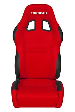 Corbeau A4 Red Cloth Racing Seat (1 Pair)