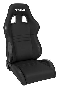 Corbeau A4 Black Cloth Racing Seat (1 Pair)