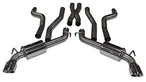 Billy Boat B&B Chevy Camaro SS Sport Cat Back Exhaust System 6.2L (Round Tips) FBOD-0705