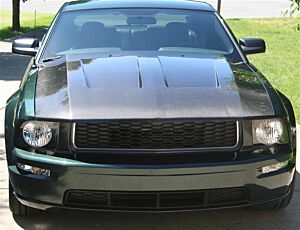 Trucarbon 2005-2009 Mustang Carbon Fiber A45 Hood (V6/GT)