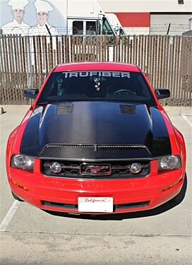 Trufiber 2005-2009 Mustang Carbon Fiber A53 Hood (V6/GT)