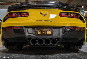 Trufiber Corvette C7 Carbon Fiber Rear Diffuser LG184 (2014-2016)
